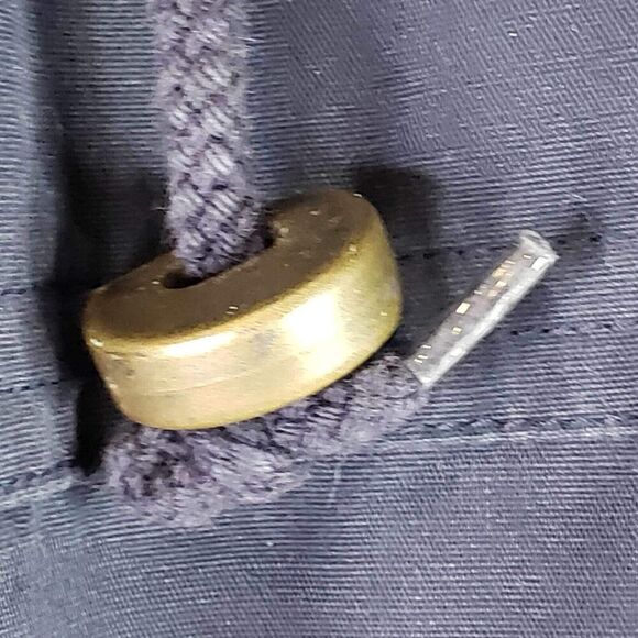 Vintage Woolrich Jacket L Large Blue Puffer Hooded Down Parka USA Button Zip - Picture 4 of 13